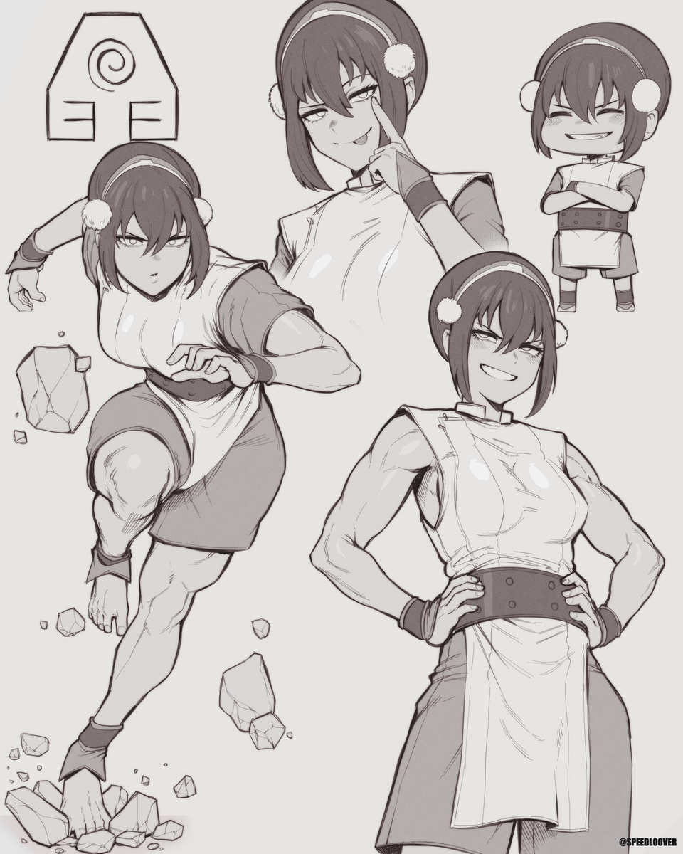 This is a pixiv picture whose title is Buff Toph- Avatar.
