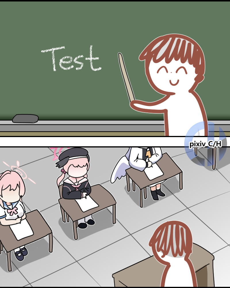 This is a pixiv picture whose title is 시험3 Test #3.