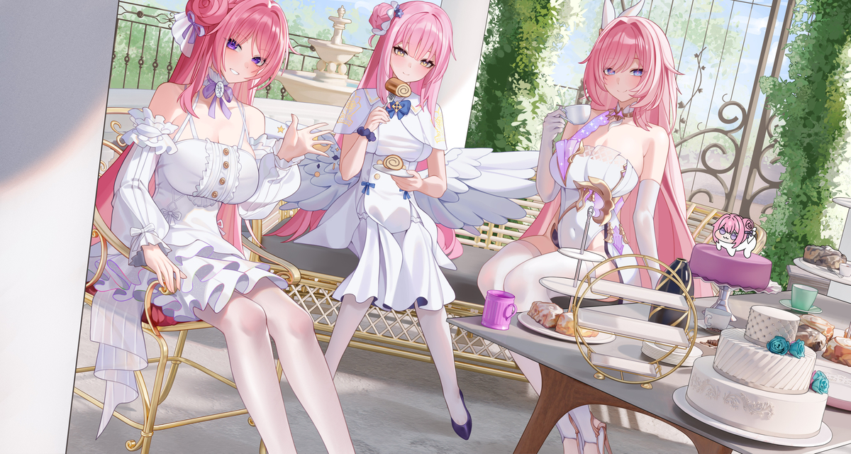This is a pixiv picture whose title is ドロシー,聖園ミカ,エリシア.