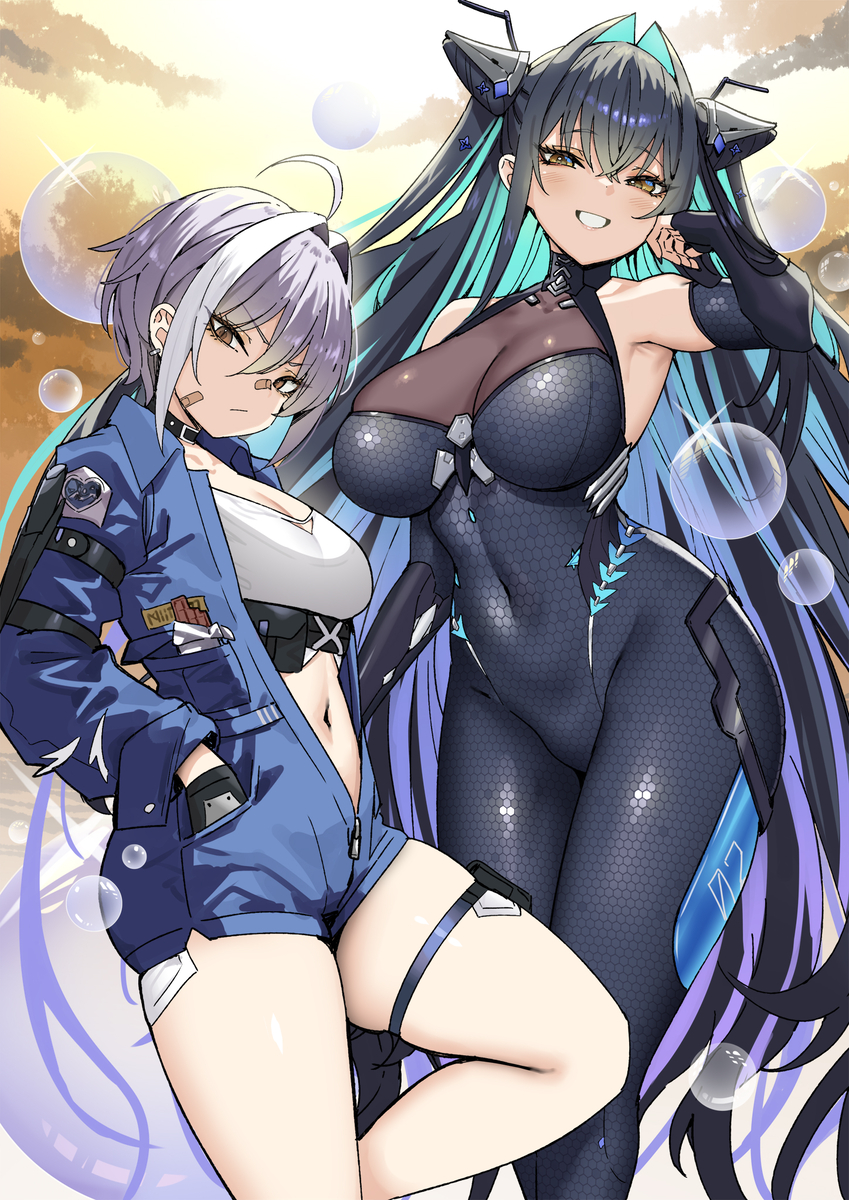 This is a pixiv picture whose title is リトルマーメイド&モリー💙💙.