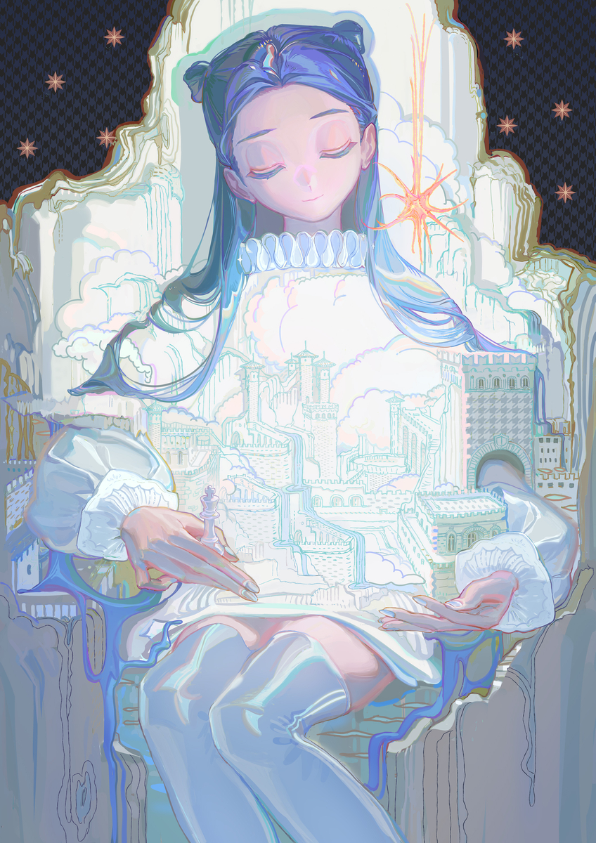 This is a pixiv picture whose title is 個展『STARRY』work no.3.
