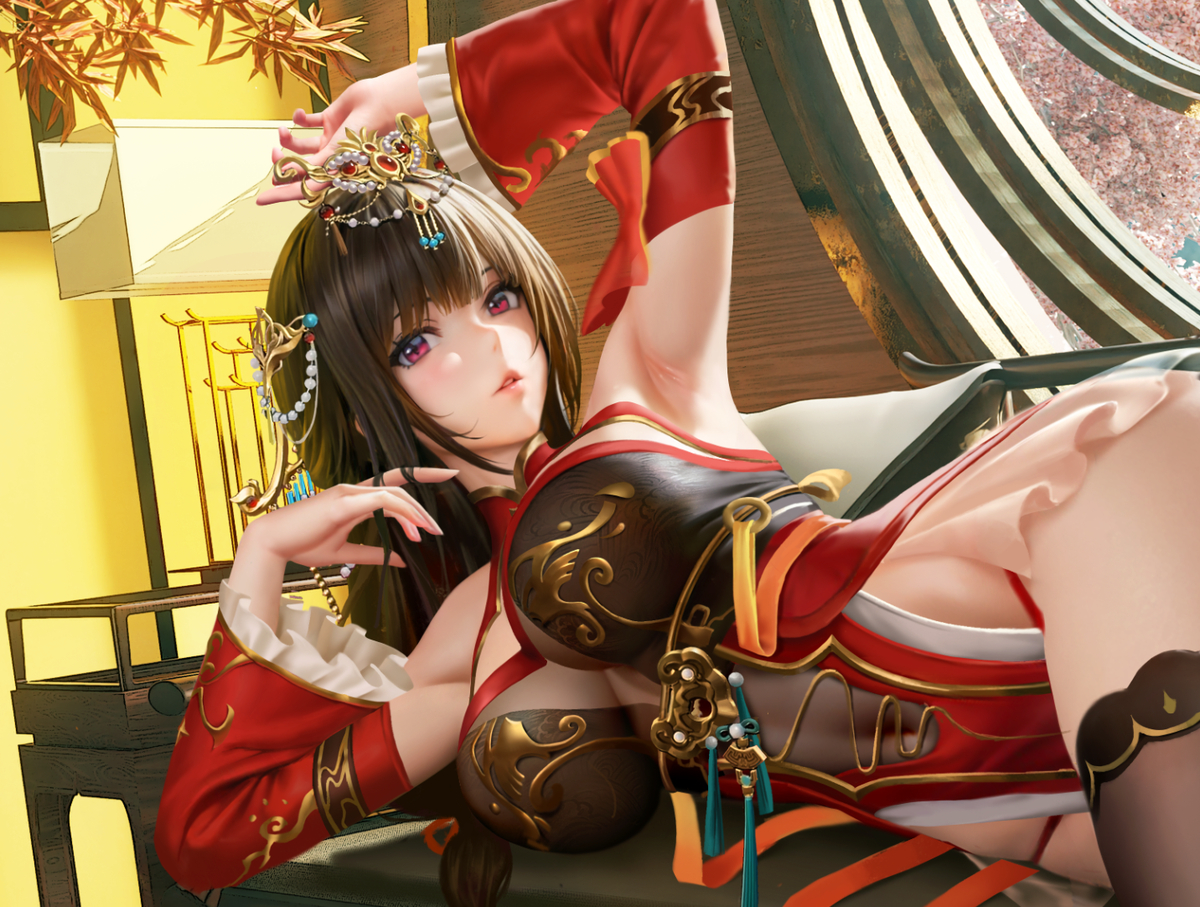 This is a pixiv picture whose title is 肴-夜天光.