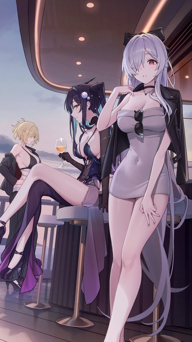 This is a pixiv picture whose title is 🍷.