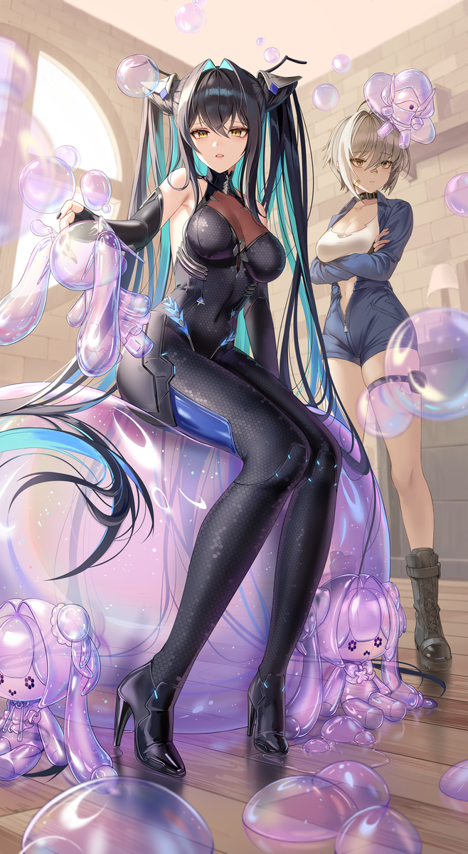 This is a pixiv picture whose title is NIKKE 2.5th Anniversary.