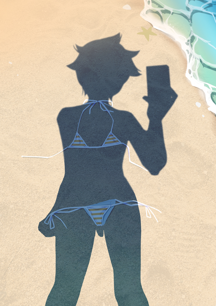 This is a pixiv picture whose title is 健全露出レンくん.