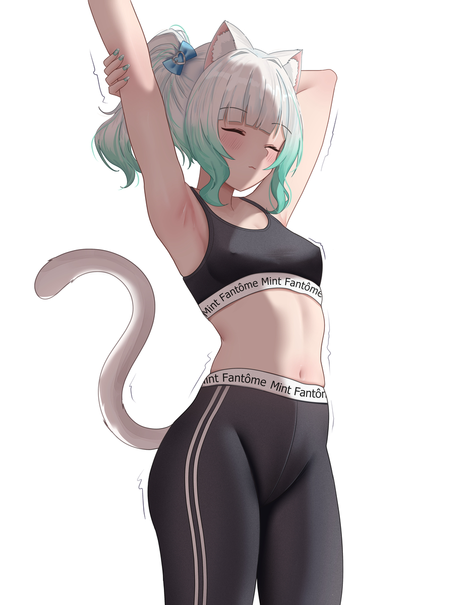 This is a pixiv picture whose title is 🐱.