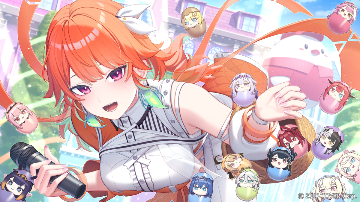 This is a pixiv picture whose title is Kiara 3D Live Concert Thumbnail.