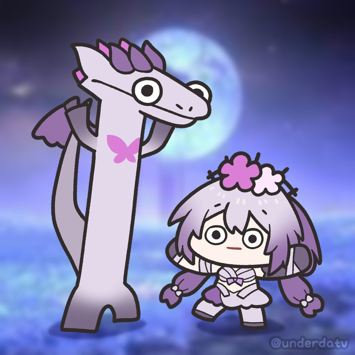 This is a pixiv picture whose title is 바보자매들.