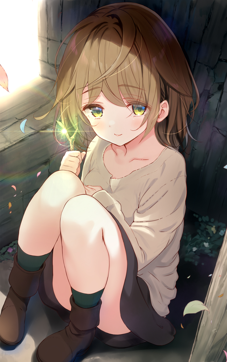This is a pixiv picture whose title is 秘密基地.