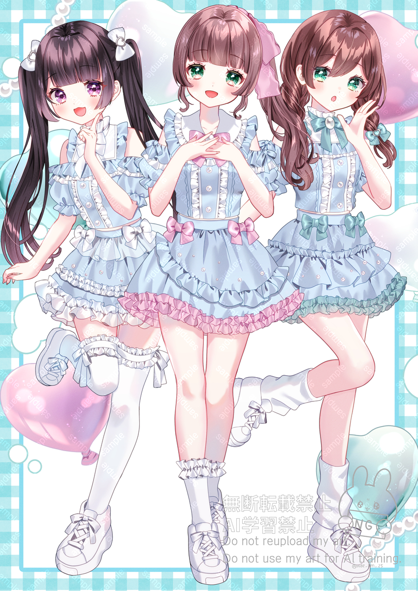 This is a pixiv picture whose title is 🫧🩵🫧.