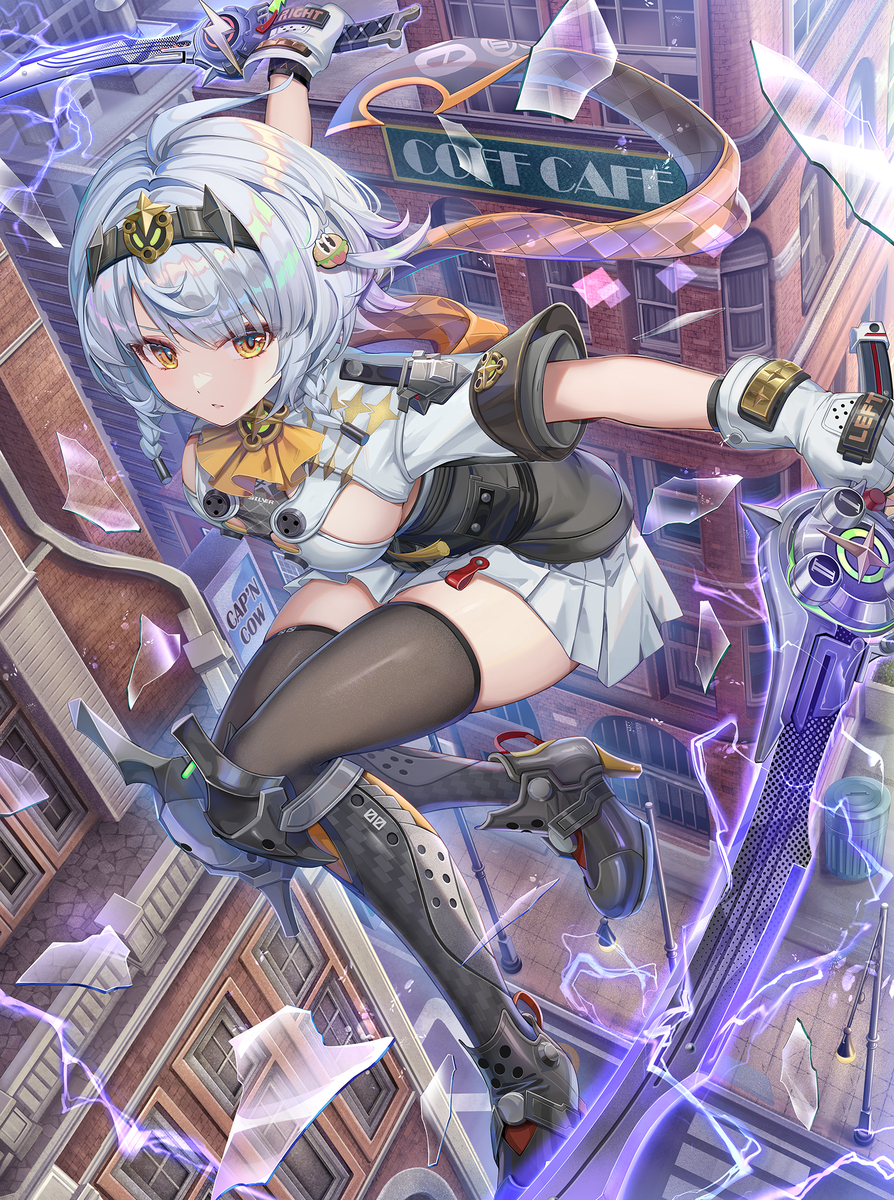 This is a pixiv picture whose title is 空裂く銀星.