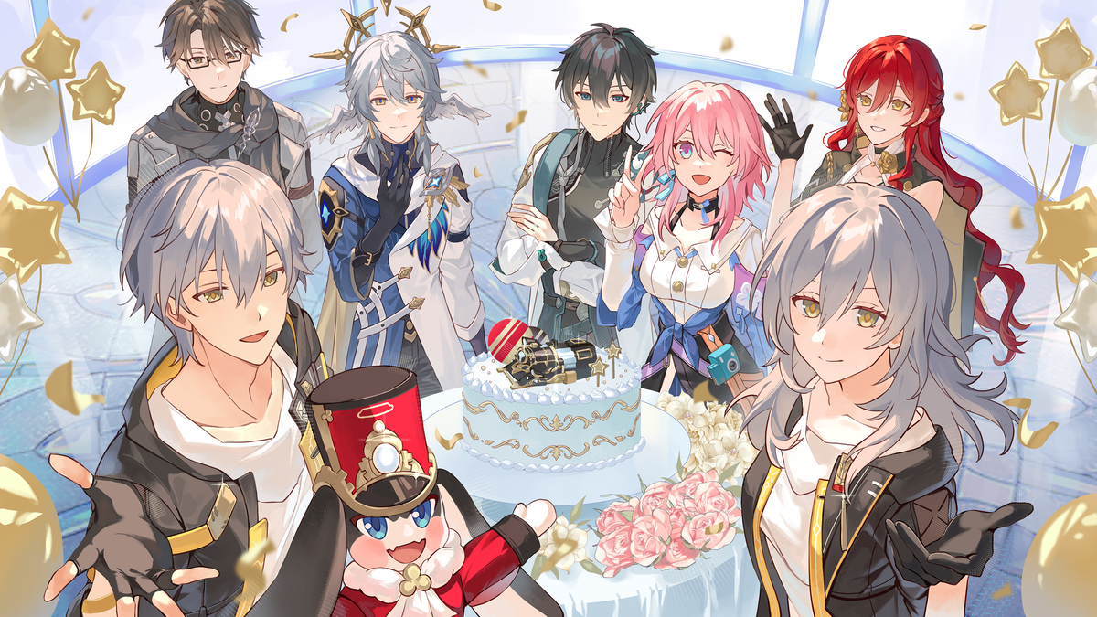 This is a pixiv picture whose title is 2nd anniversary!.