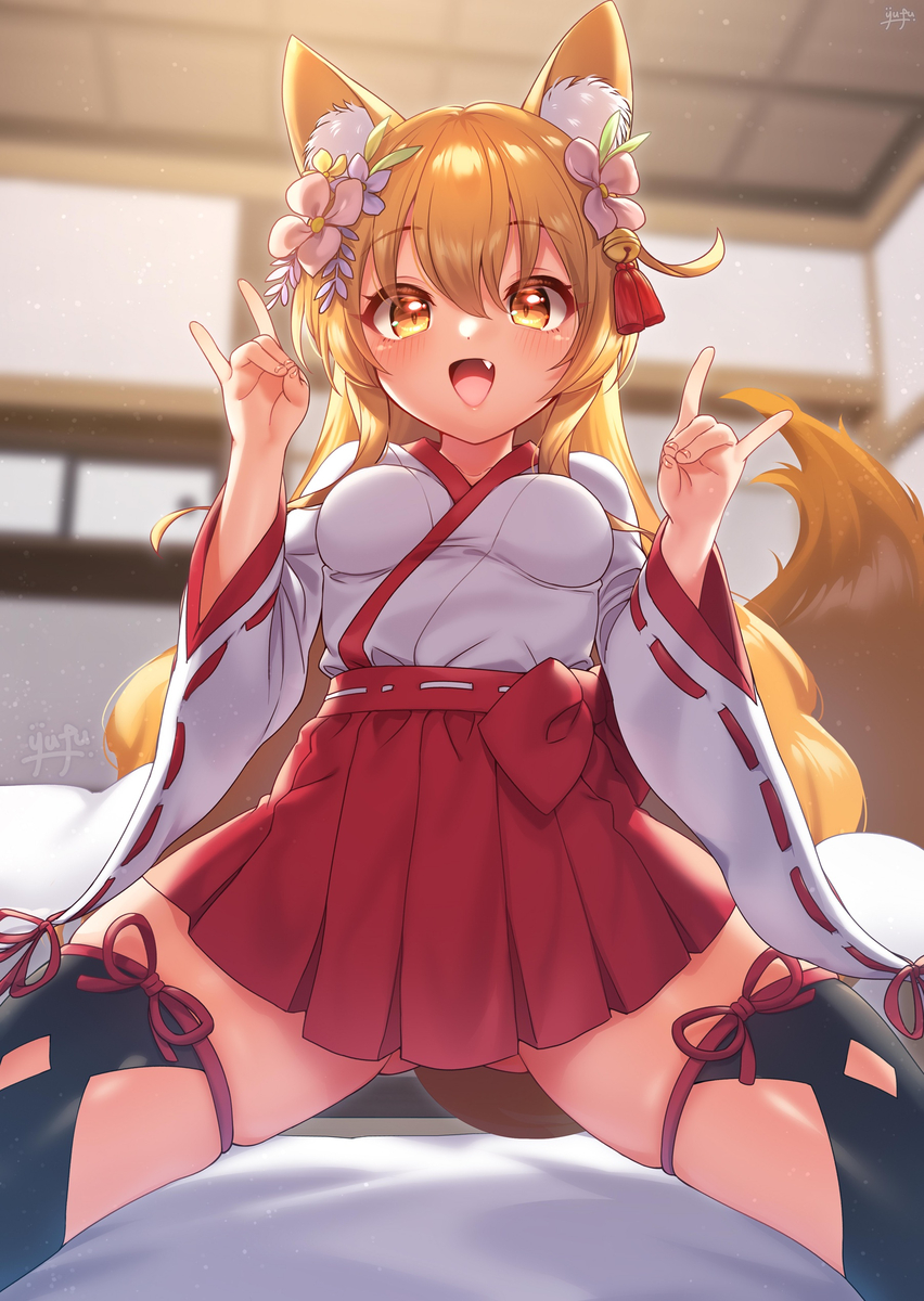 This is a pixiv picture whose title is みこみこっコリンちゃん🦊✨.