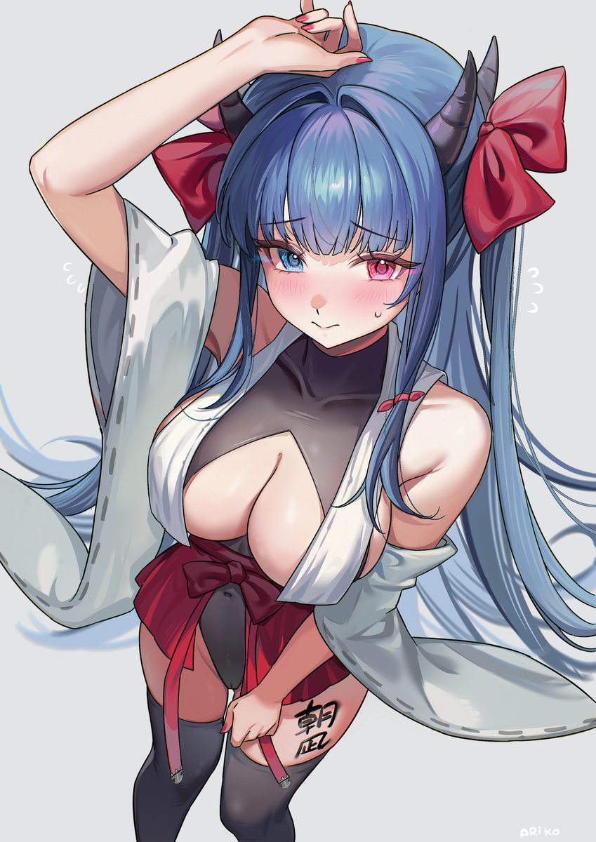 This is a pixiv picture whose title is Ibuki in Asanagi’s outfit (//∇//.