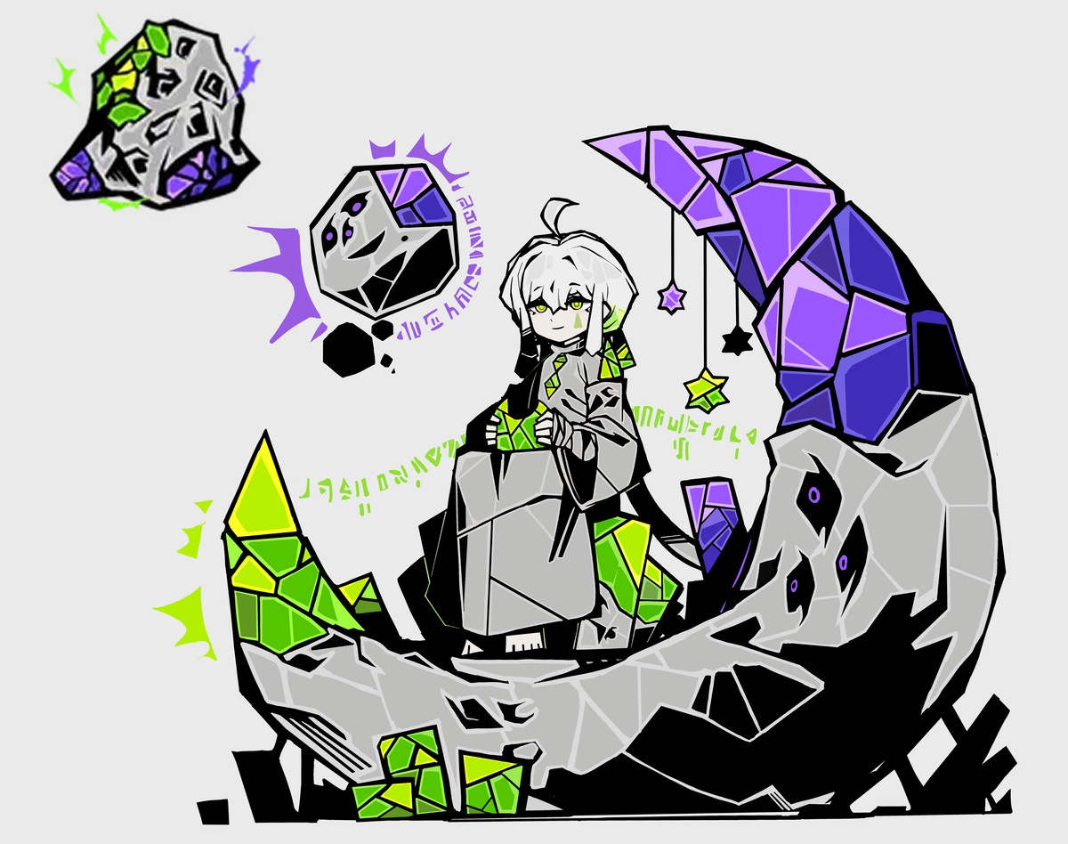 This is a pixiv picture whose title is 달의아이.