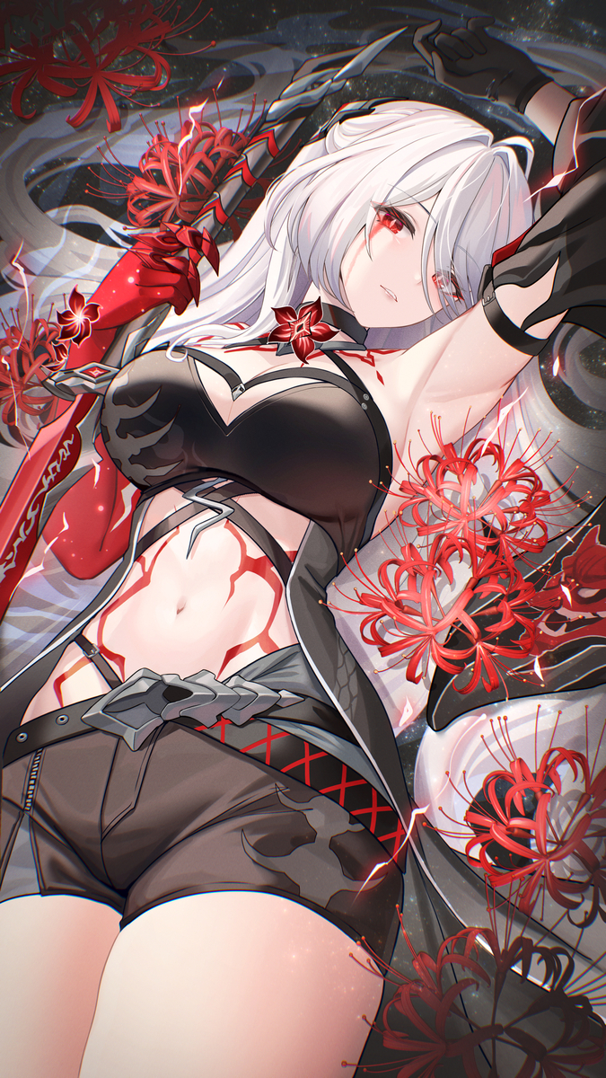 This is a pixiv picture whose title is 黄泉.