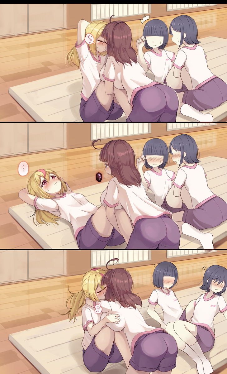 This is a pixiv picture whose title is 腹筋してると思ってた？.