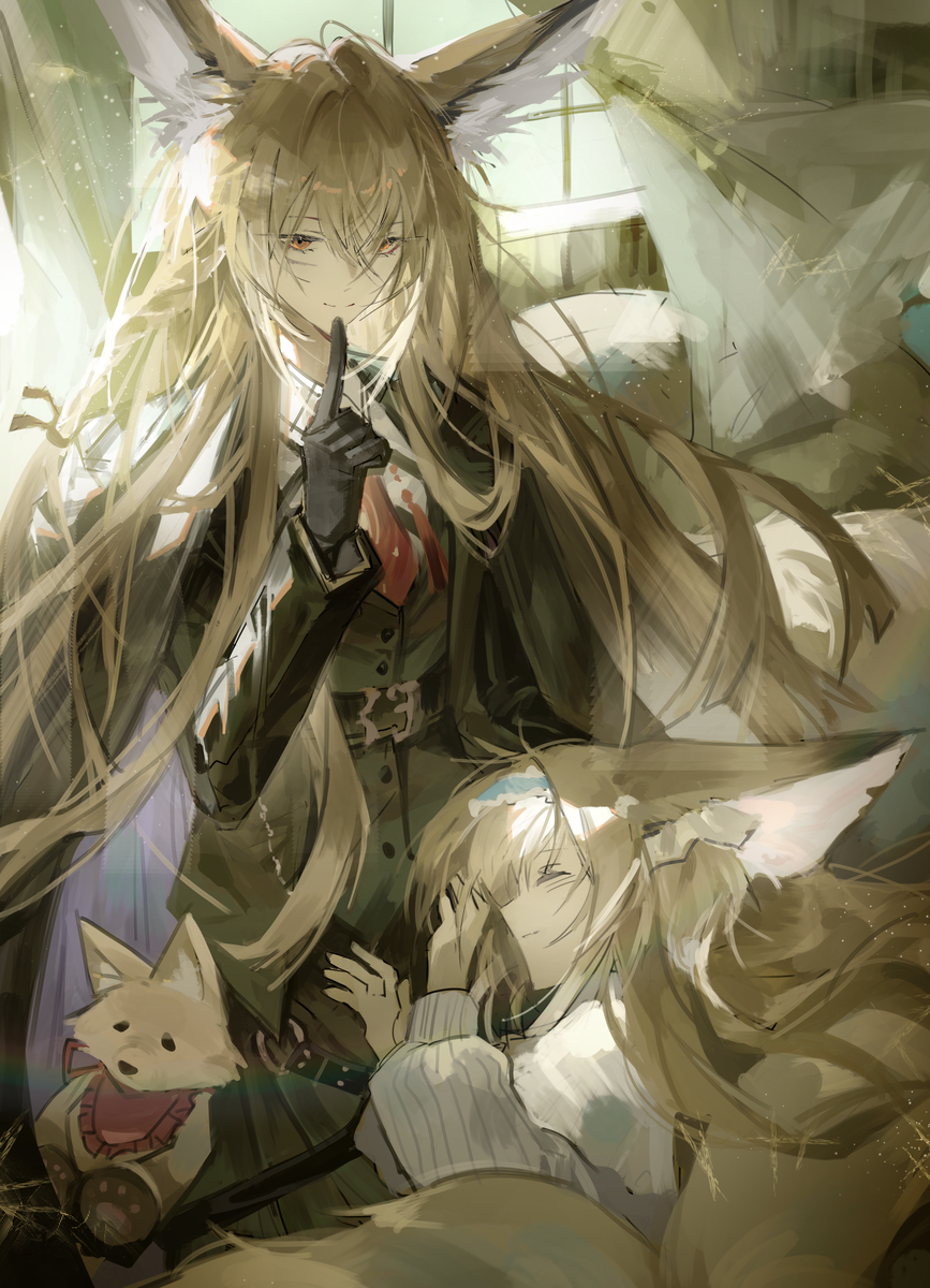 This is a pixiv picture whose title is Vulpisfoglia x Suzuran.