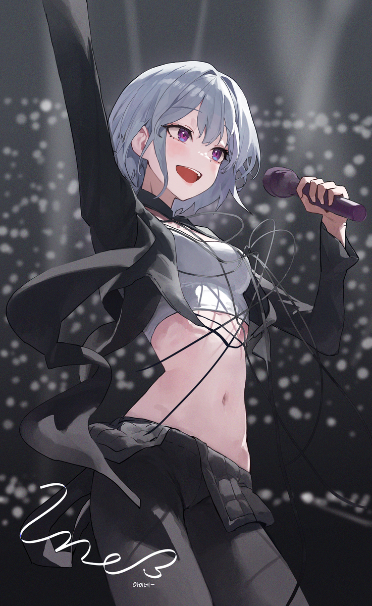 This is a pixiv picture whose title is 아이네.