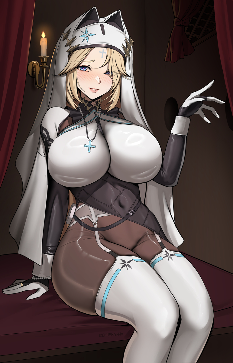 This is a pixiv picture whose title is 懺悔のお時間.