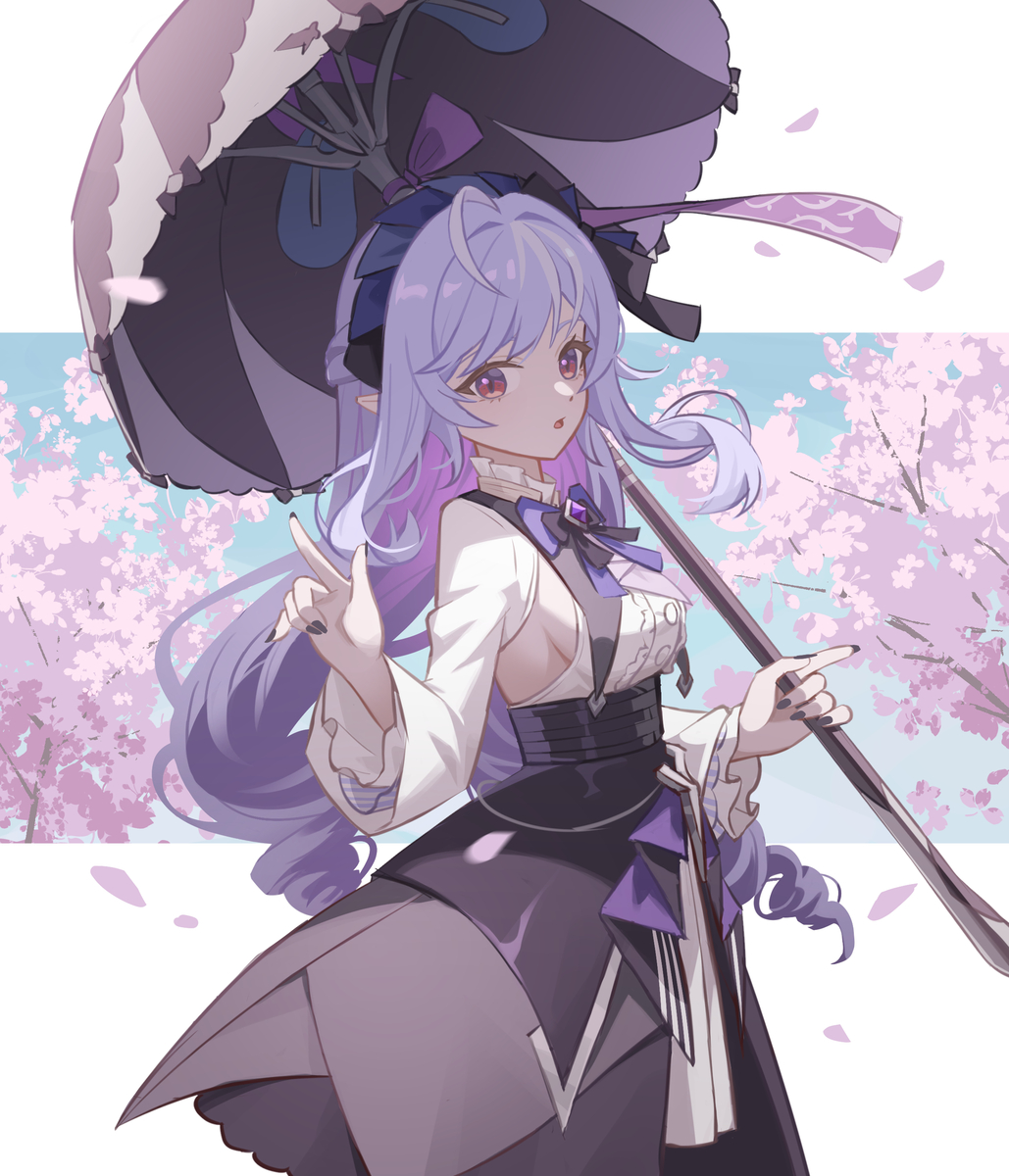 This is a pixiv picture whose title is ビビアン 💜.