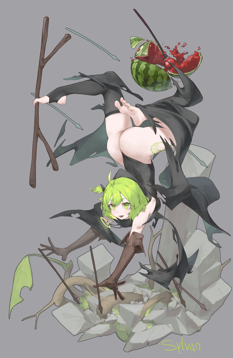 This is a pixiv picture whose title is Sylvan立绘&伪装形态.