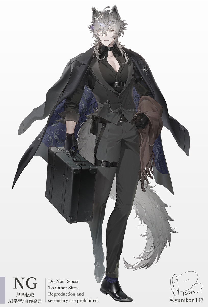 This is a pixiv picture whose title is 🐺 OC / Seo.