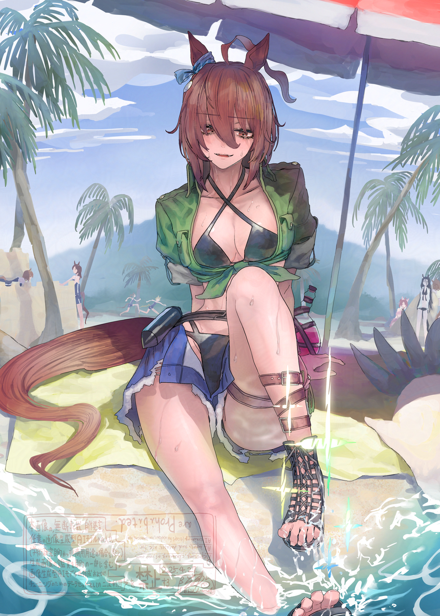 This is a pixiv picture whose title is 夏オン.