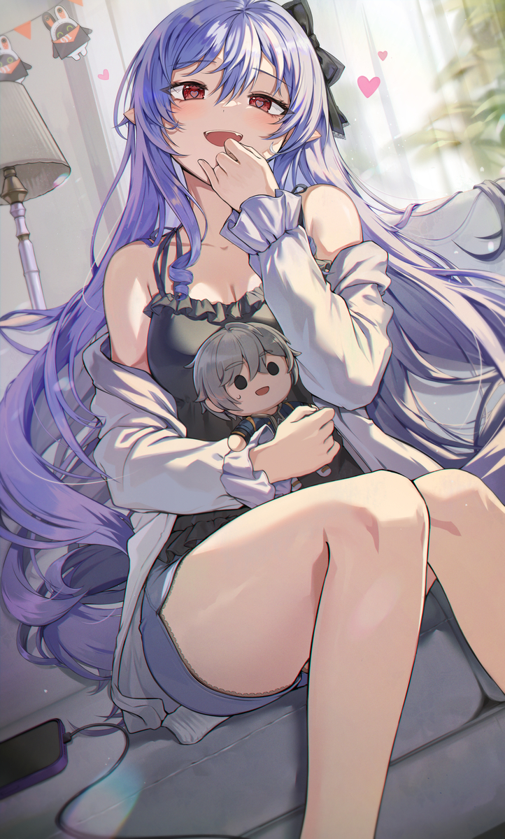 This is a pixiv picture whose title is 「 パエトーン様 …💜 」.
