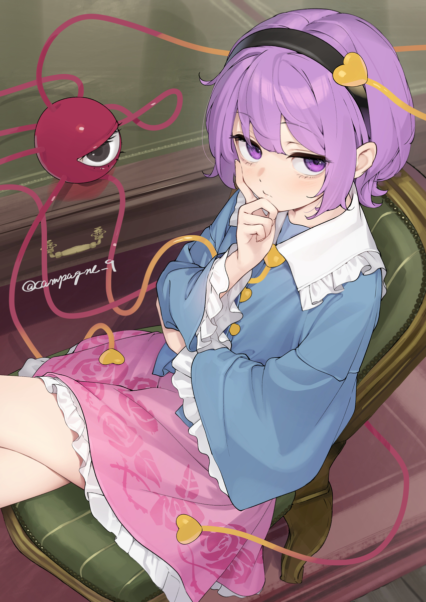This is a pixiv picture whose title is さとりん.