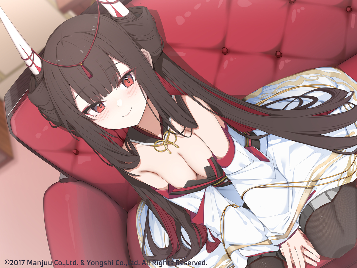 This is a pixiv picture whose title is アズールレーン　初月ASMR.