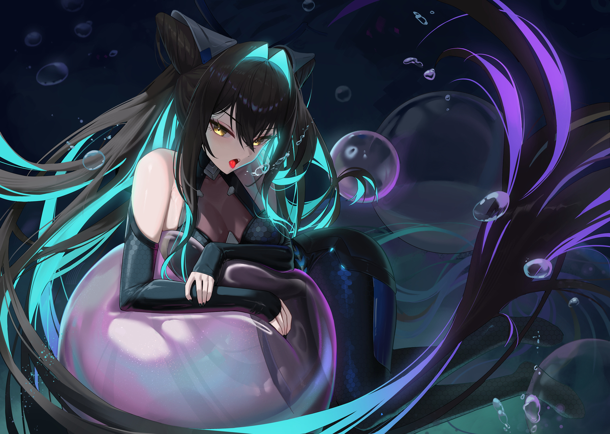 This is a pixiv picture whose title is 💙.