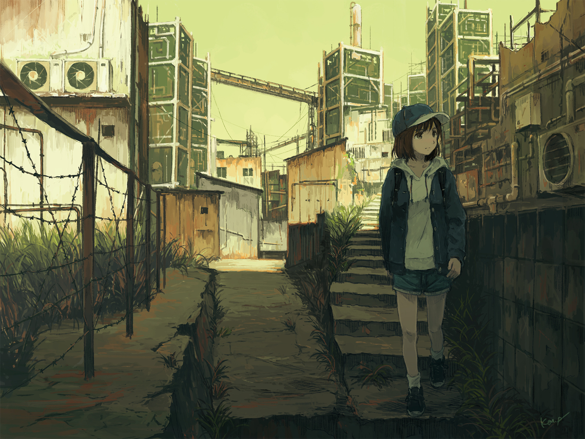 This is a pixiv picture whose title is 静寂.