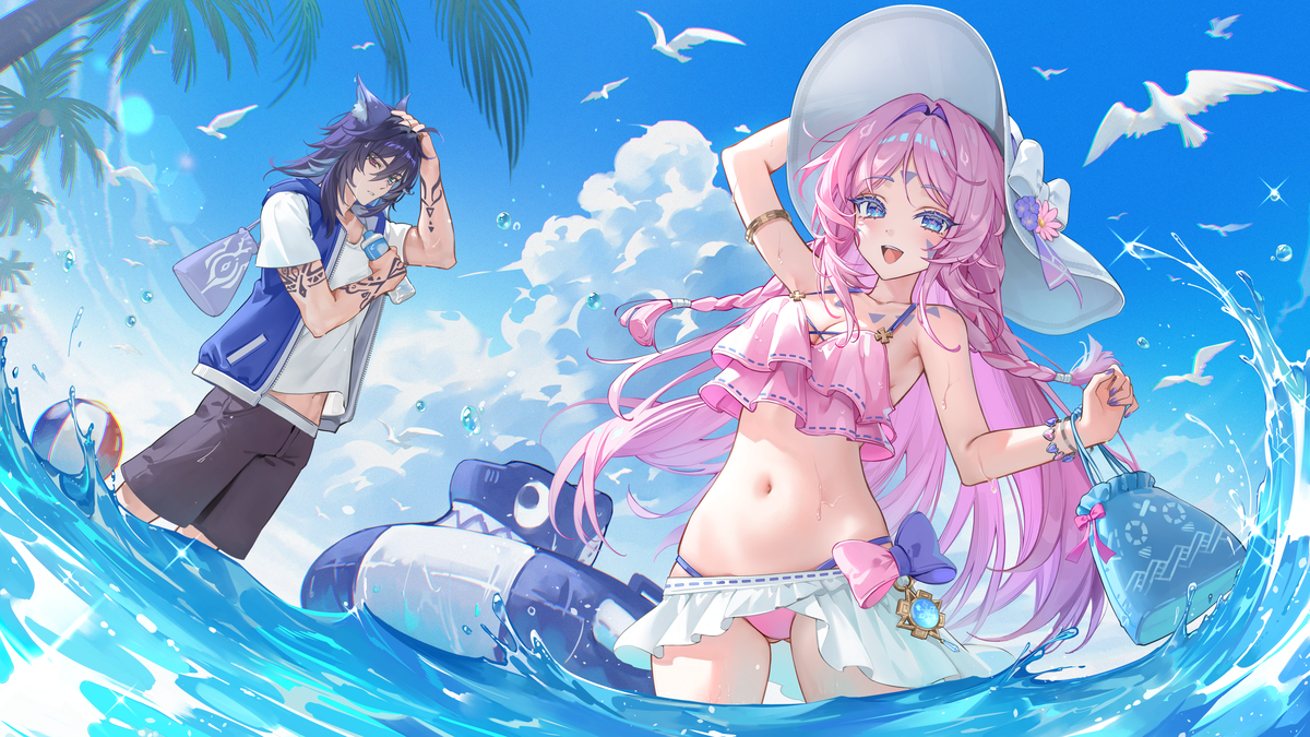 This is a pixiv picture whose title is シトラリ & オロルン.