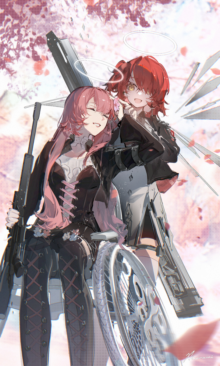 This is a pixiv picture whose title is 🌸姉妹.