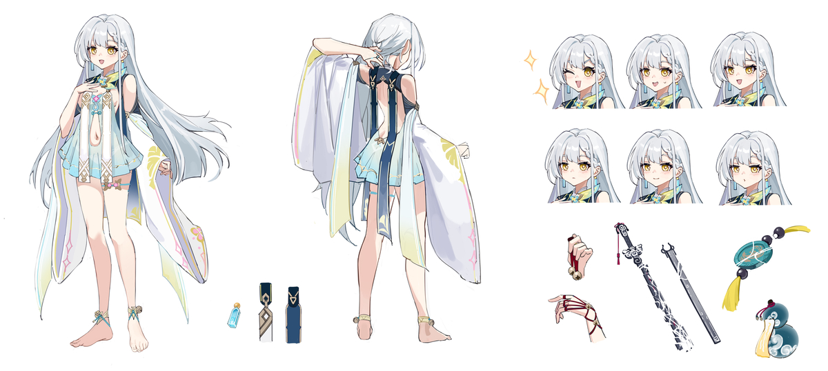 This is a pixiv picture whose title is 长大的两小只.