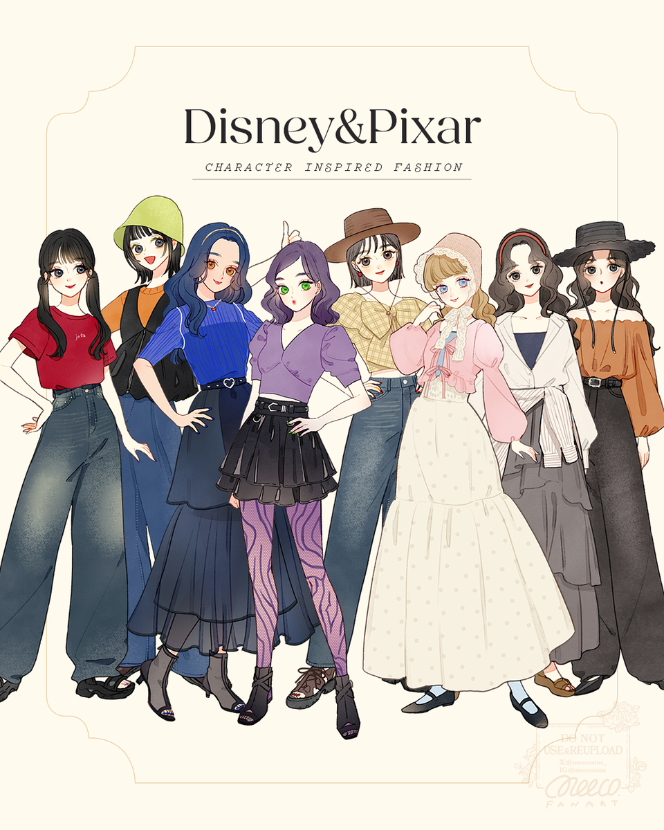 This is a pixiv picture whose title is ディズニー&ピクサーイメージコーデまとめ.
