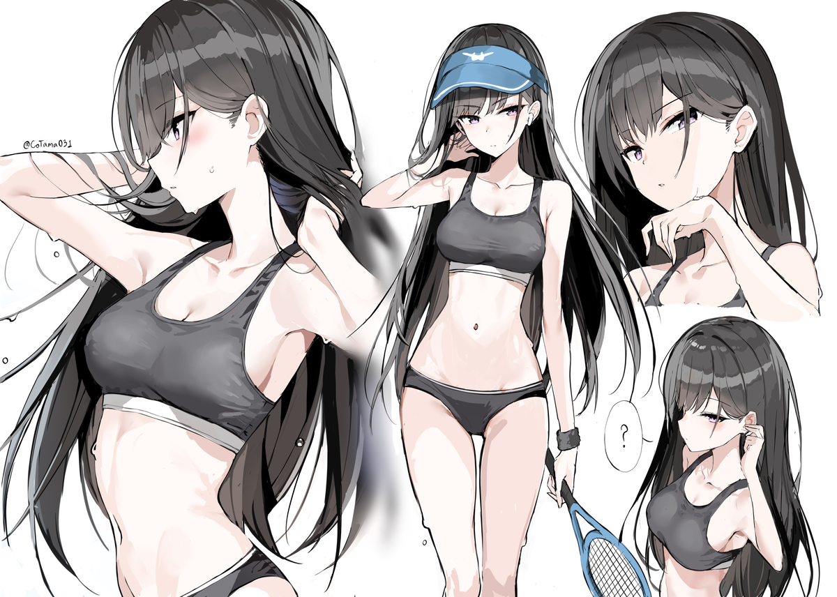 This is a pixiv picture whose title is 🎾.