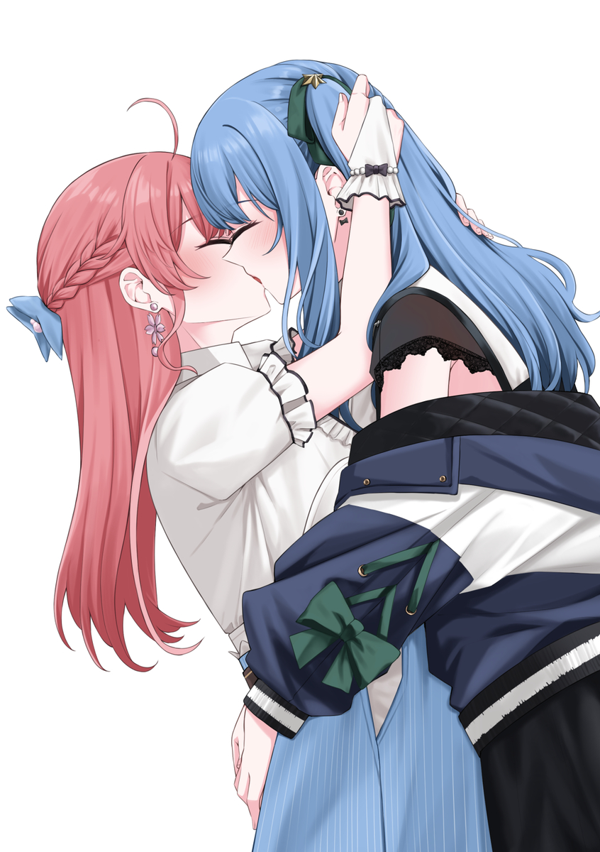 This is a pixiv picture whose title is 🌸☄️KISSした.