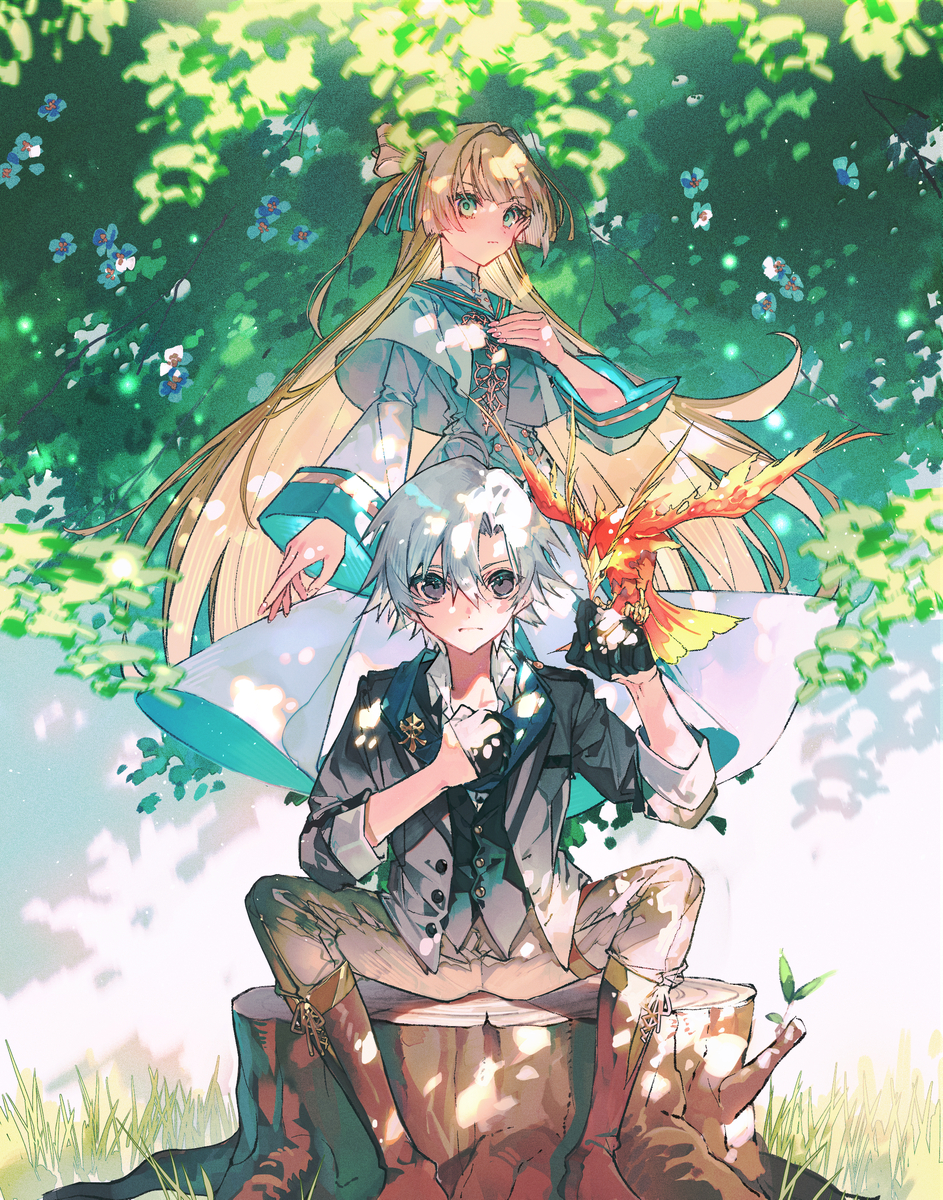 This is a pixiv picture whose title is 忌み子として捨てられた召喚士、実は世界最強.