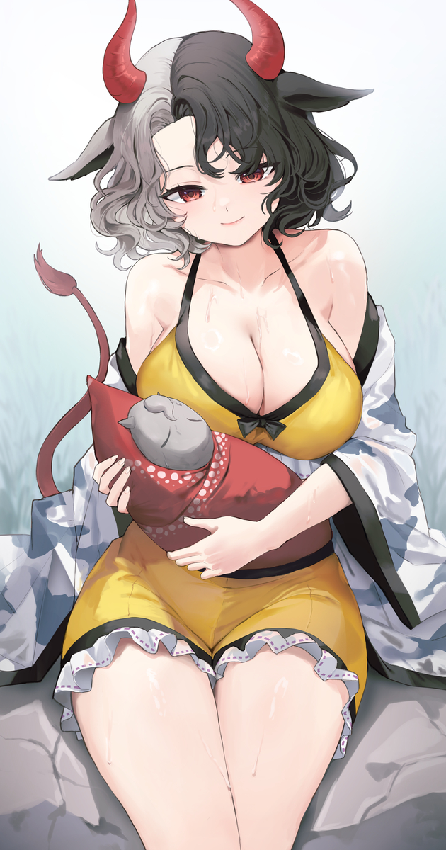 This is a pixiv picture whose title is 潤美.