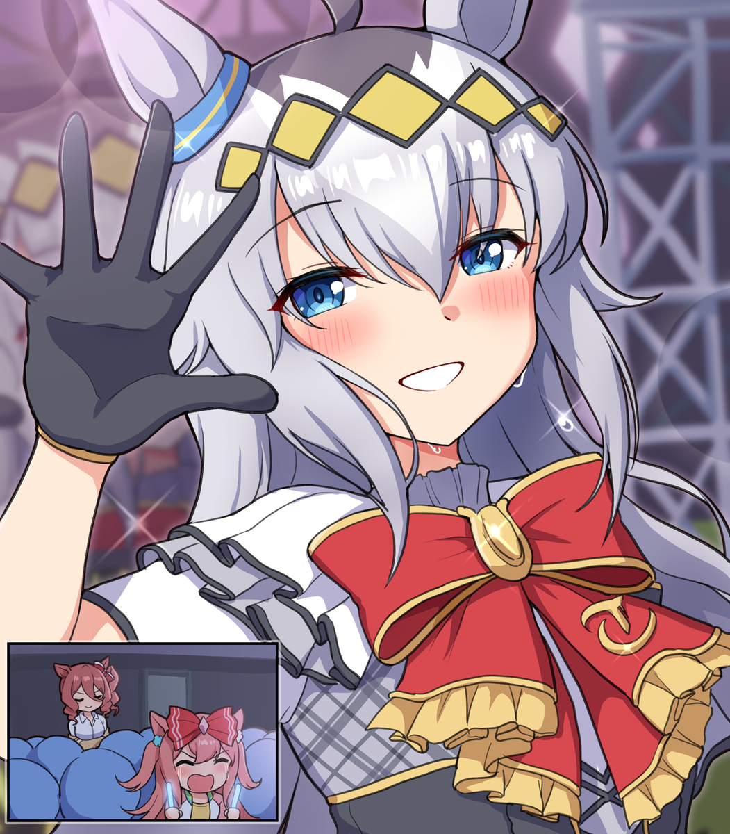 This is a pixiv picture whose title is 笠松の泥ウサギがスターウマ娘に.