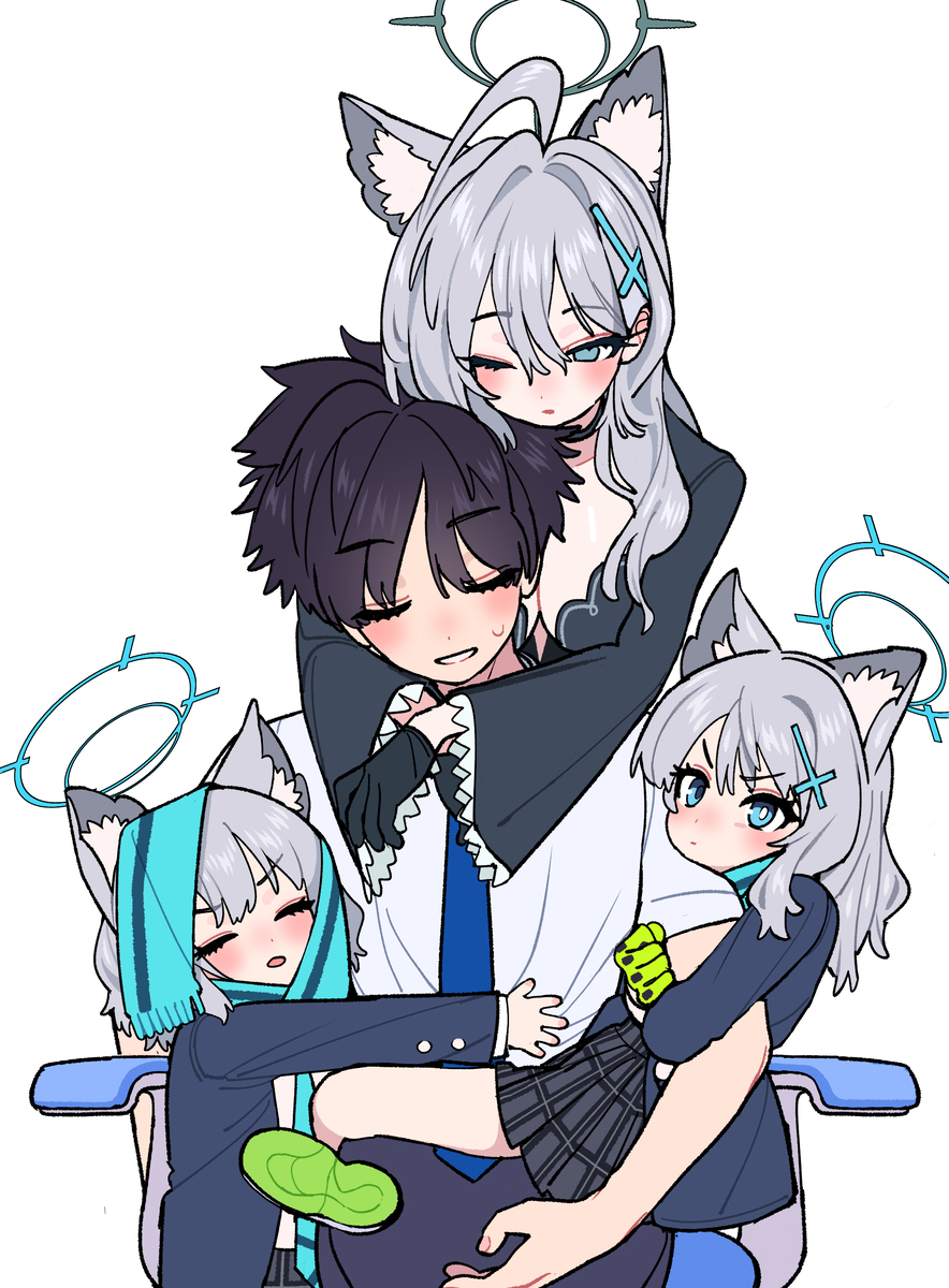 This is a pixiv picture whose title is シロコ❤先生.