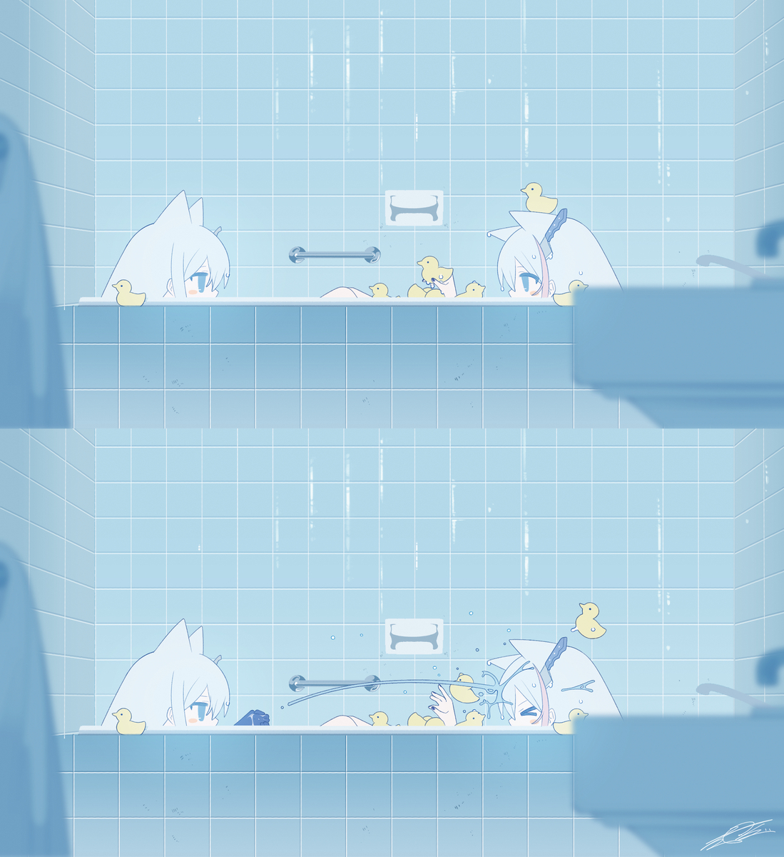 This is a pixiv picture whose title is _.