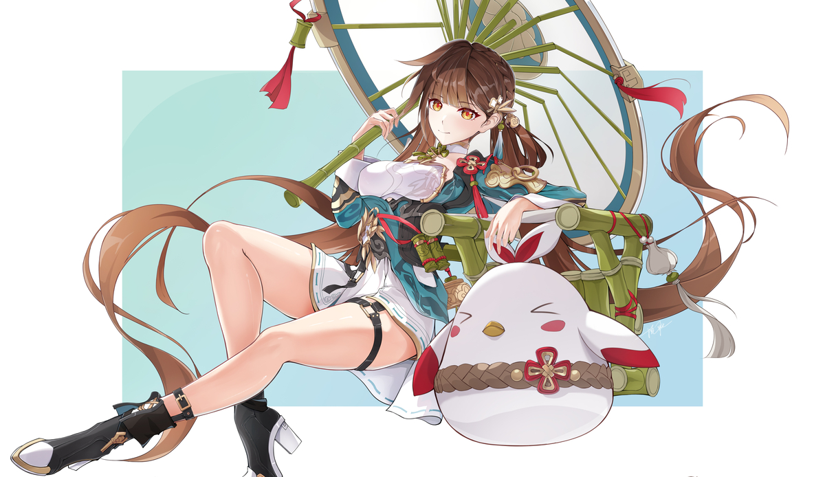 This is a pixiv picture whose title is 素裳.