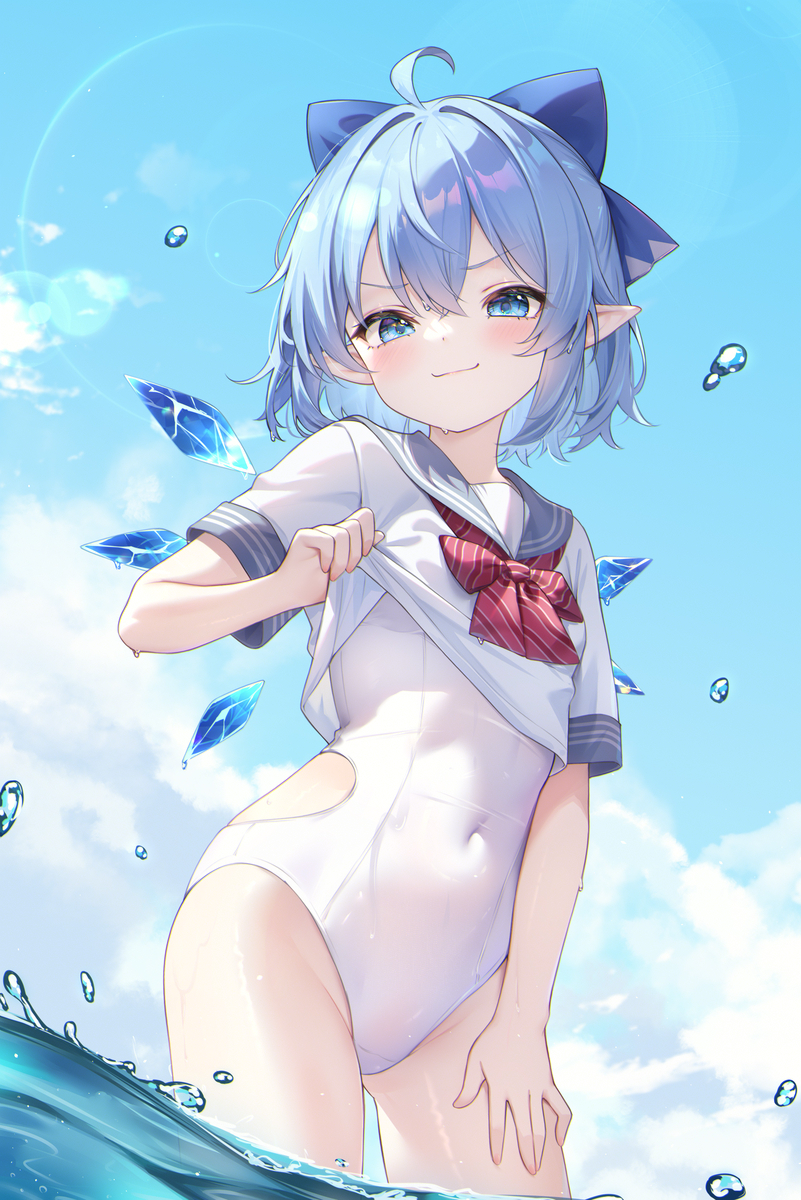 This is a pixiv picture whose title is ⑨.