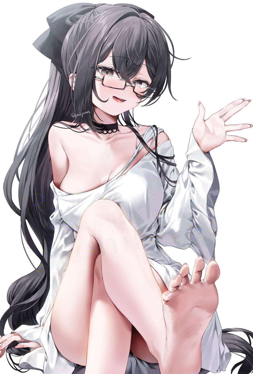 This is a pixiv picture whose title is 足裏.