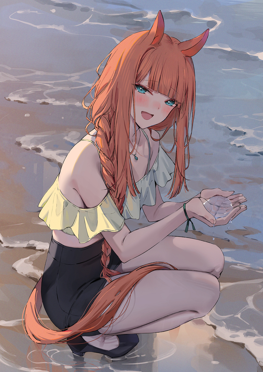 This is a pixiv picture whose title is サイレンススズカ.