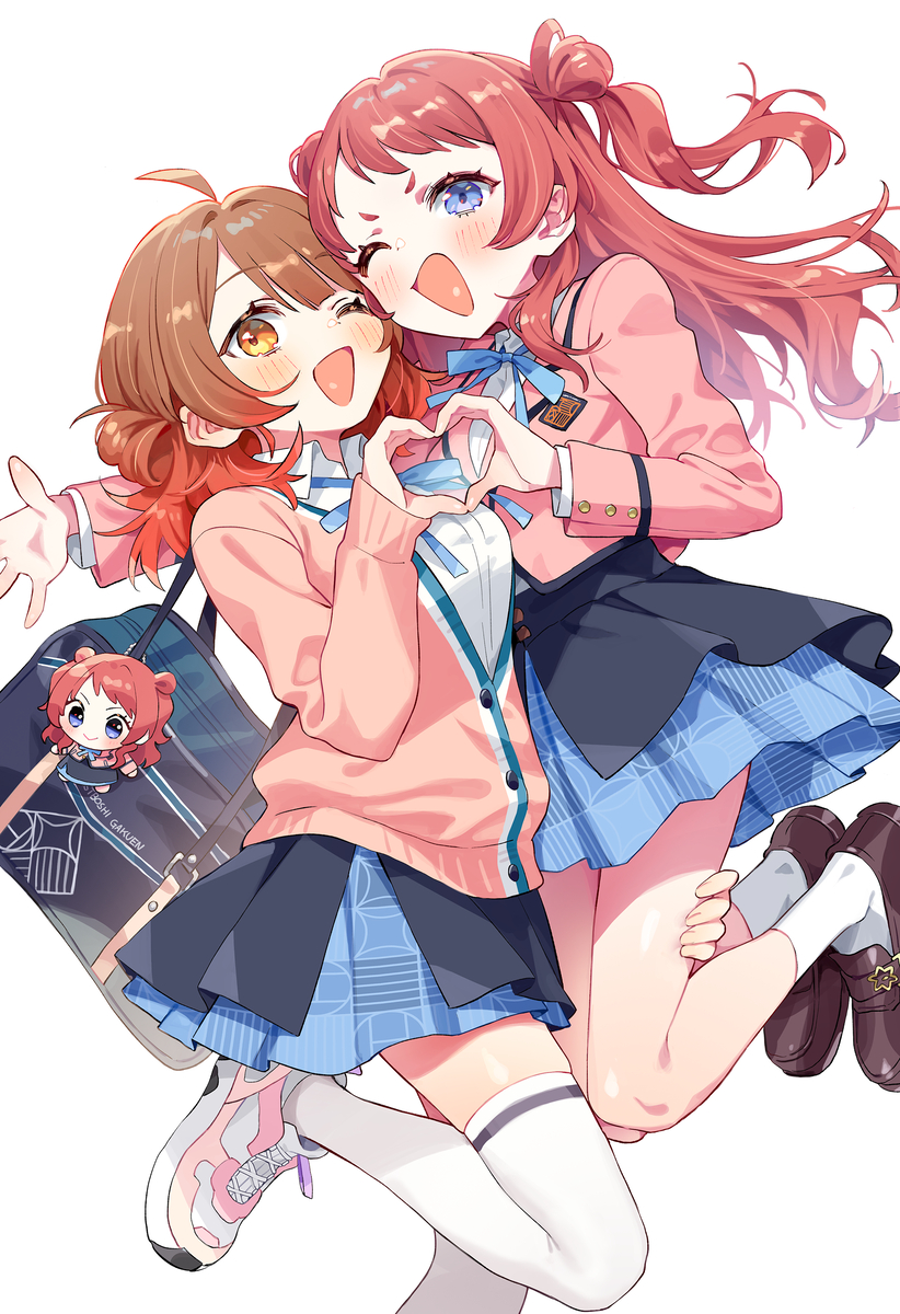This is a pixiv picture whose title is はなみ（ウ）、はなみ（サ）🌸.