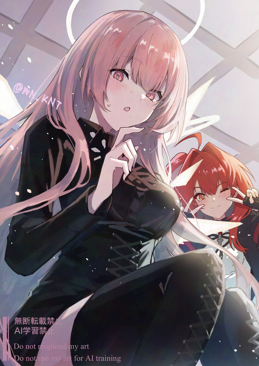 This is a pixiv picture whose title is レミュアン&エクシア.